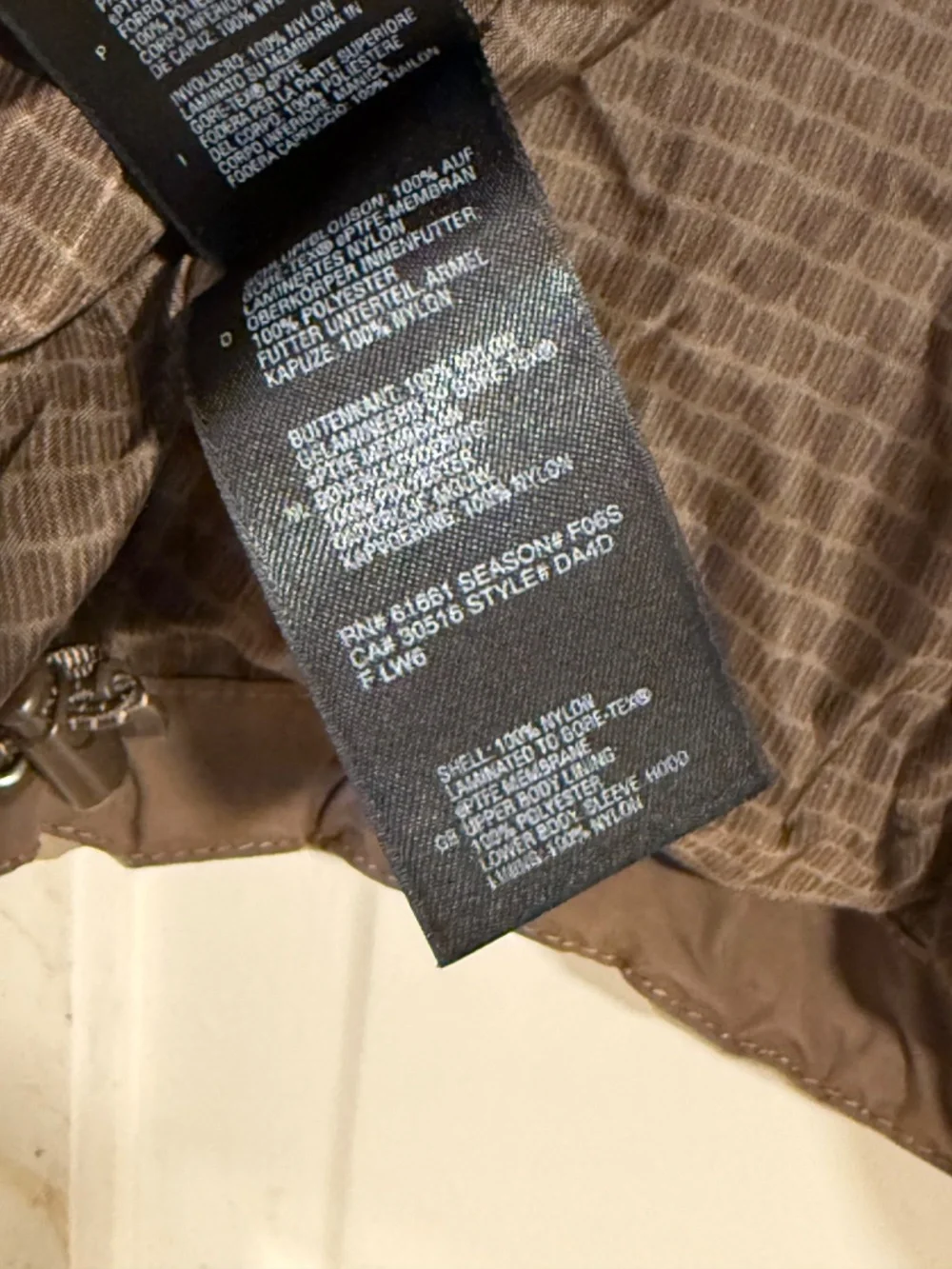 The North Face Gore-Tex Hooded Jacket Brown Tan Men’s